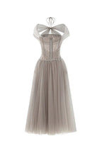 Dress Sparkle A-line Corset Waist Ankle Length Maxi Dress Sleeveless Elegant Pleated Backless Prom Dress