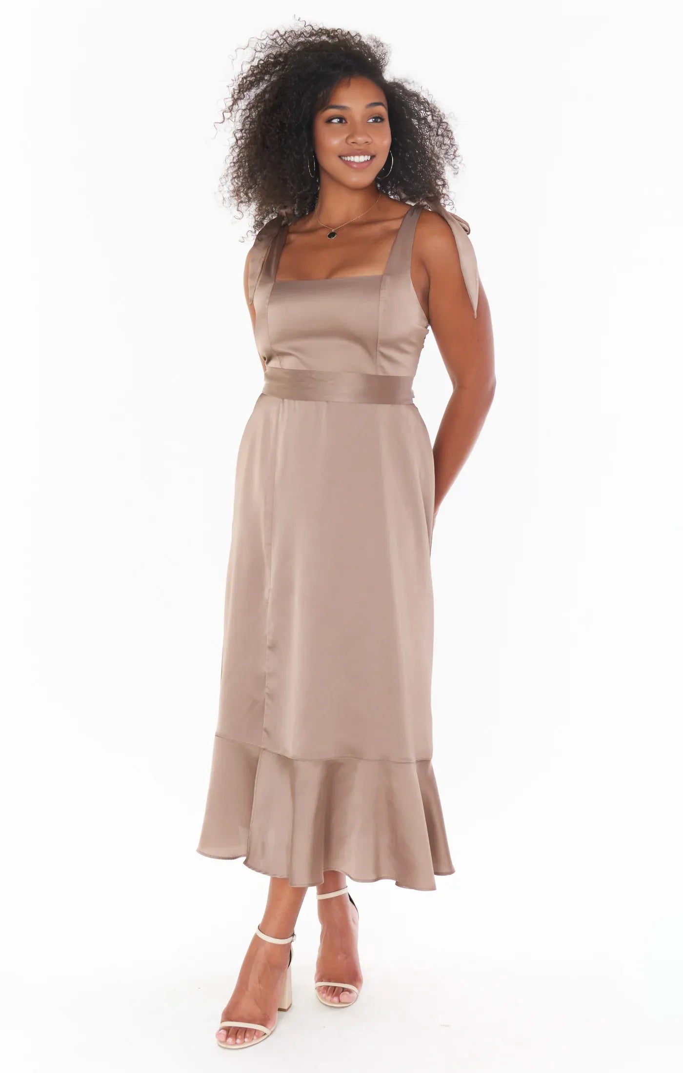 Dress Square Neck Champagne Sleeveless Maxi Dress Column Solid Color Backless Fashion Prom Dress