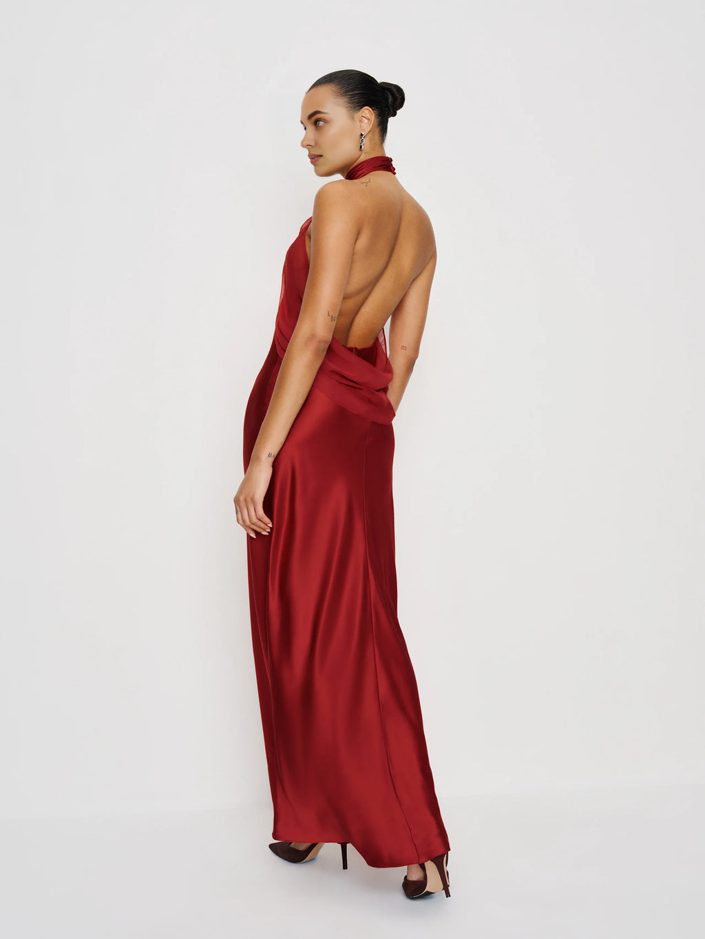 Yellow Dress Elegant High Neck Sleeveless Mermaid Prom Dress Backless Maxi Dress Backless Evening Dress