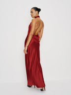 Yellow Dress Elegant High Neck Sleeveless Mermaid Prom Dress Backless Maxi Dress Backless Evening Dress