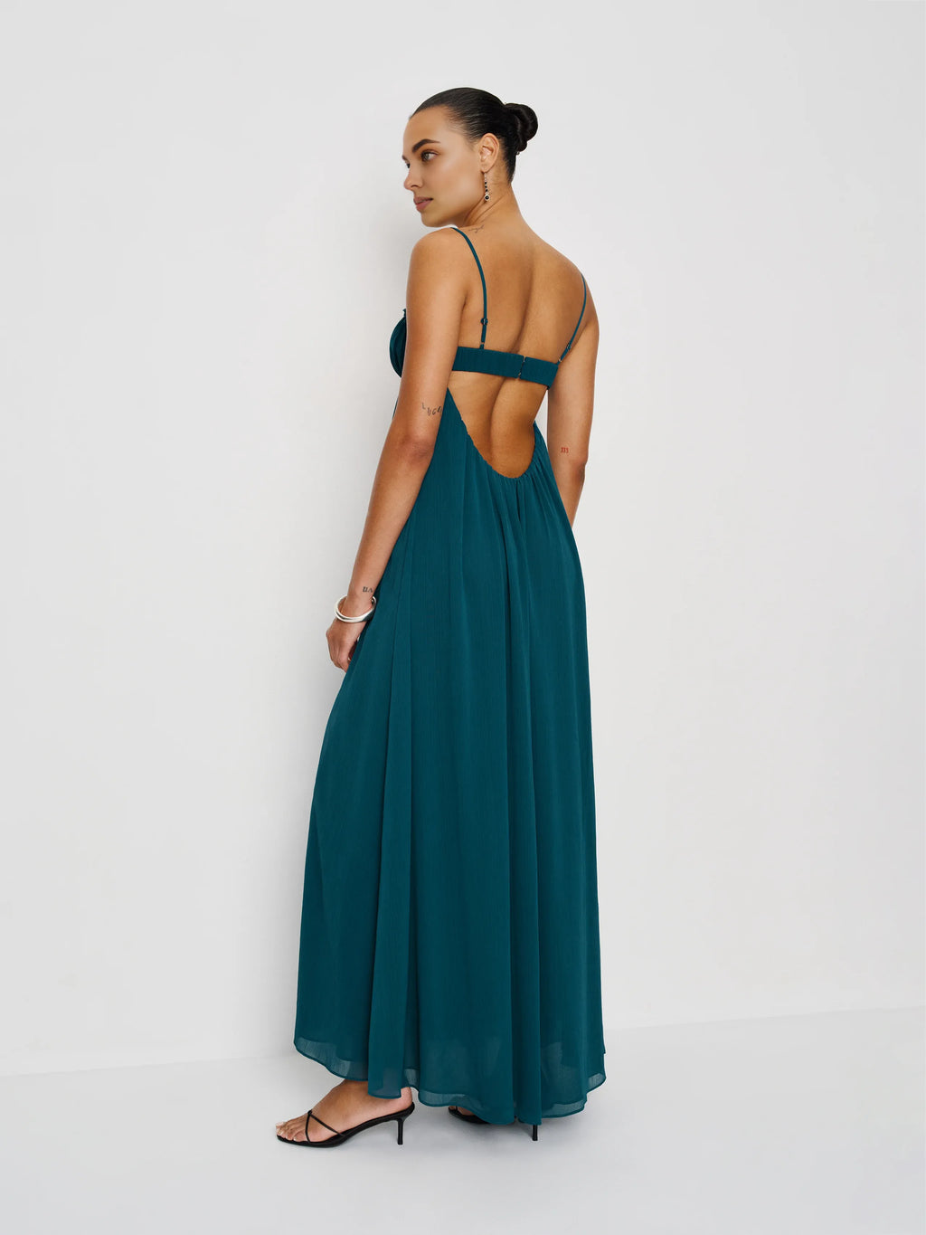 Dress Vintage Spaghetti Straps Sleeveless Mermaid Prom Dress Maxi Dress Backless A-Line Evening Dress