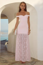 Wonderful Sheath/Column Off The Shoulder Sleeveless Backless Floor-Length Prom Dress