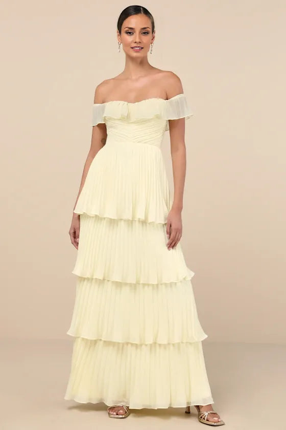 Dress Classic Emerald Pleated Off-the-Shoulder Maxi Dress Evening Dress A-Line Sleeveless Sweetheart Neck Prom Dress