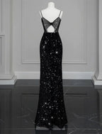 Evening Gown Sexy Dress Formal Floor Length Sleeveless Strap Sequined with Bow(s) Crystals