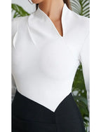 Sheath Black Dress Evening Gown Elegant Dress Formal Wedding Guest Floor Length Long Sleeve V Neck Stretch Fabric