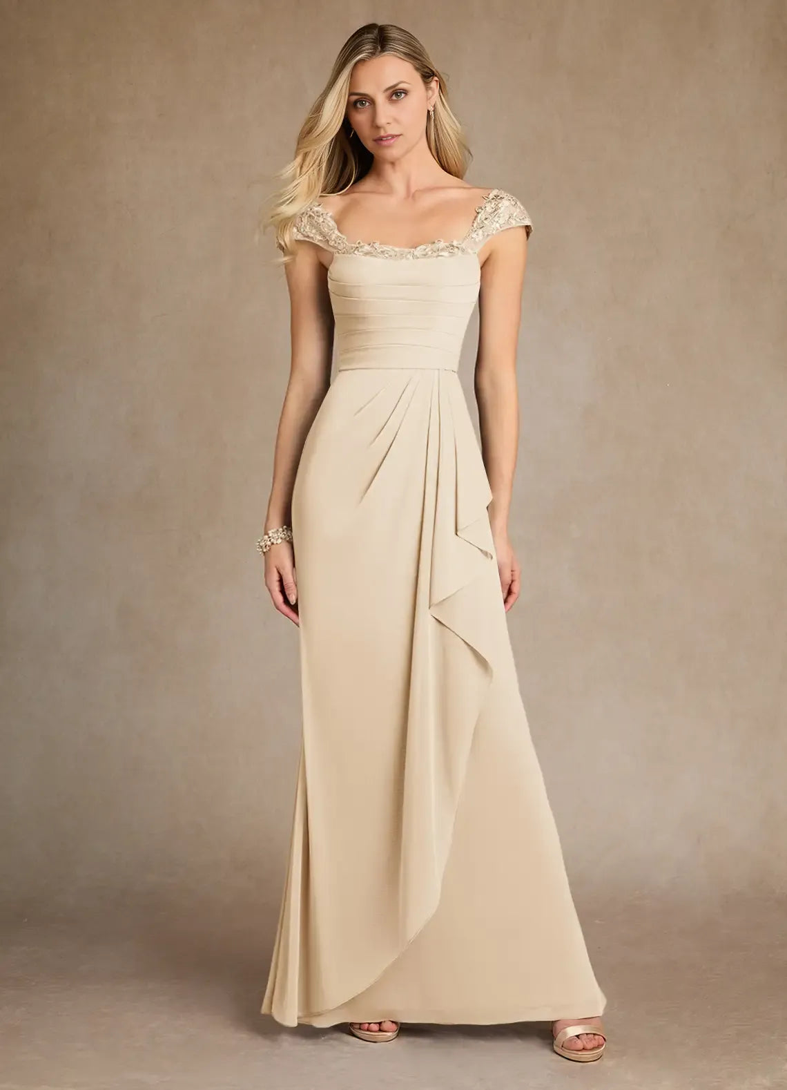 Dress Stormy Sweetheart Sheath Mother Of The Bride Evening Dress Fashion Cape Sleeve Back Zip Mother Of The Groom Dresses