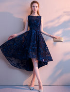 A-Line Cocktail Dresses Minimalist Dress Homecoming Party Wear Asymmetrical Sleeveless Jewel Neck Tulle with Pleats