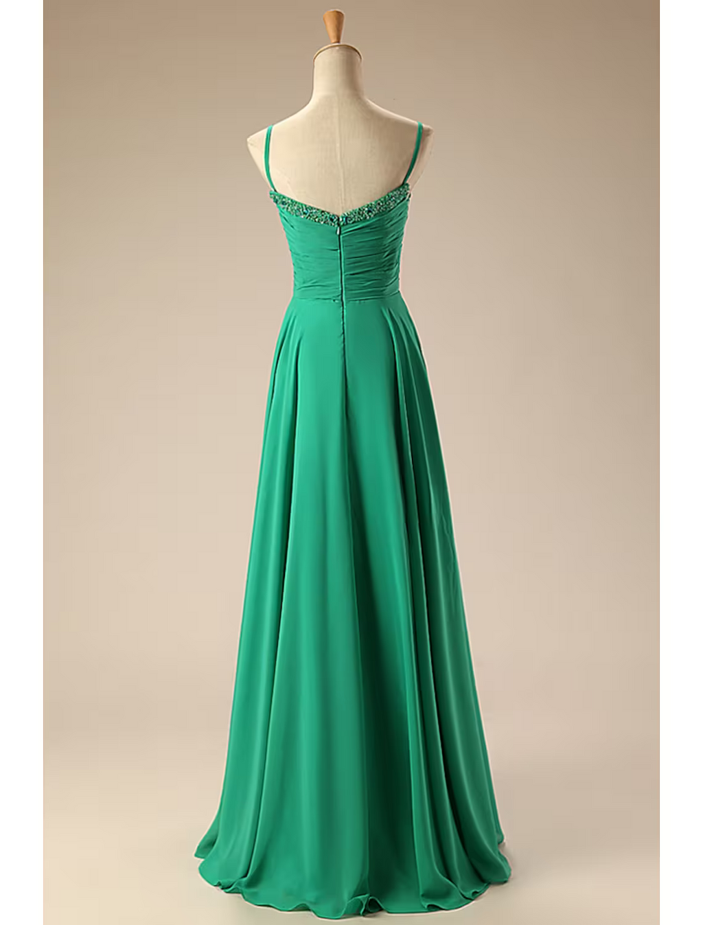 A-Line Prom Dresses Dress Formal Floor Length Sleeveless Sweetheart Chiffon Backless with Pleats Ruched Beading