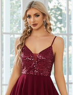 A-Line Homecoming Dresses Sexy Dress Party Wear Short / Mini Sleeveless Spaghetti Strap Chiffon with Pleats