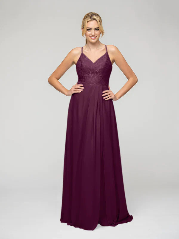 Sexy Bridesmaid Dresses With V Neck Lace Bodice Open Back For Glamorous Wedding Party
