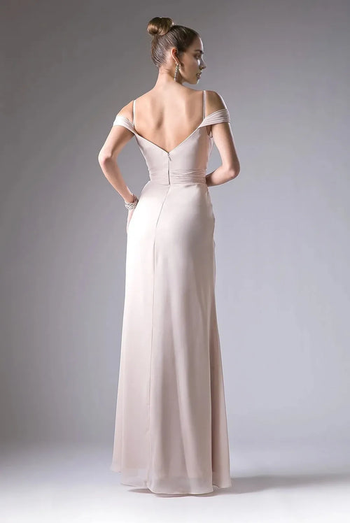 Elegant A-Line Sweetheart Off-Shoulder Open-Back Floor-Length Prom Dress