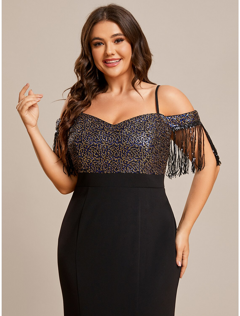 Wedding Guest Dresses Dress Formal Floor Length Short Sleeve Off Shoulder Stretch Fabric with Tassel