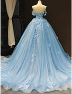 Prom Dresses Floral Dress Quinceanera Short Sleeve Sweetheart Lace with Pleats Appliques