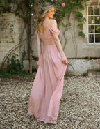 a super flattering chiffon dress