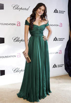 A-Line Evening Gown Celebrity Style Dress Formal Wedding Guest Floor Length Sleeveless Off Shoulder Stretch Chiffon with Criss Cross Pleats