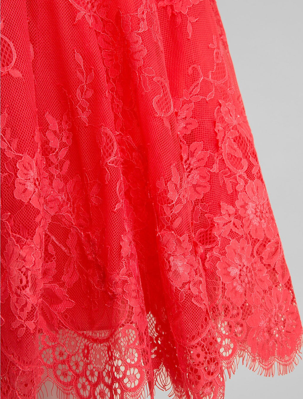 A-Line Plus Size Dress Knee Length Sleeveless Lace with Sash Ribbon