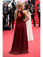 Mermaid / Trumpet Evening Gown Celebrity Style Dress Engagement Floor Length Long Sleeve Jewel Neck Stretch Satin with Sash / Ribbon Appliques