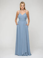 Sweetheart Chiffon Bridesmaid Dress With Crisscross Back Elegant Long Gown For Bridesmaids