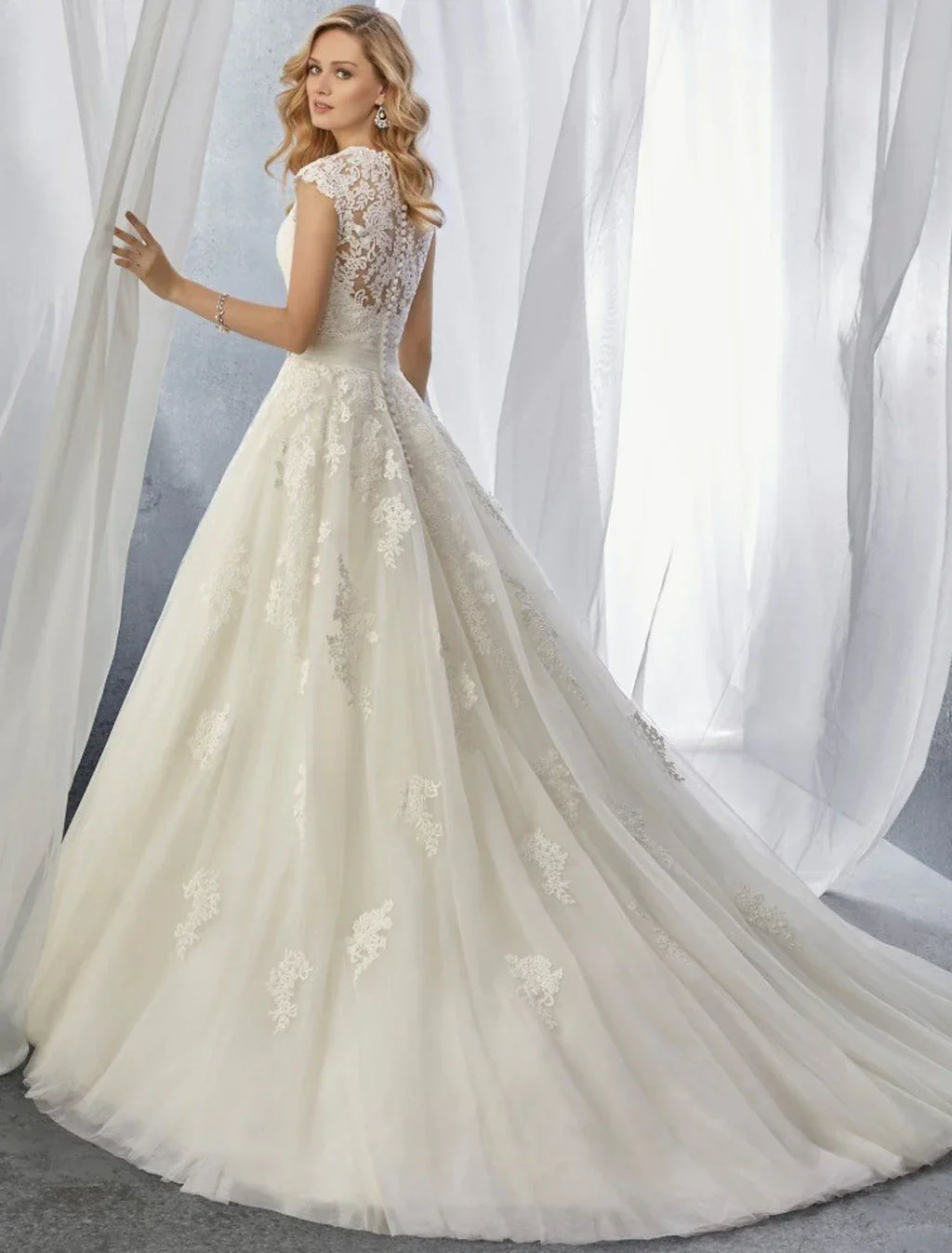 Engagement Formal Dresses Ball Gown Straps Lace With