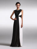 Little Black Dress Dress Wedding Guest Floor Length Sleeveless  V Back with Ruched
