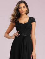 Prom Dress Off Shoulder High Waisted Summer Bridesmaid Dress Elegant Chiffon with Pleats