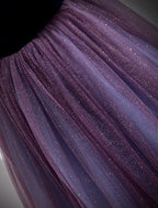 A-Line Prom Dresses Sparkle & Shine Dress Prom Floor Length Short Sleeve Scoop Neck Tulle with Sequin