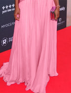 A-Line Evening Gown Celebrity Style Dress Formal Wedding Guest Floor Length Sleeveless One Shoulder Chiffon with Ruched