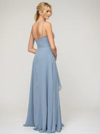 Bridesmaid Dresses Elegant A Line Princess Chiffon Gown With Spaghetti Straps For Bridesmaids