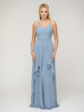 Bridesmaid Dresses Elegant A Line Princess Chiffon Gown With Spaghetti Straps For Bridesmaids