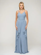 Bridesmaid Dresses Elegant A Line Princess Chiffon Gown With Spaghetti Straps For Bridesmaids
