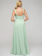 Sweetheart Straps Chiffon Bridesmaid Dresses With Pockets For Wedding Party Elegant Comfort