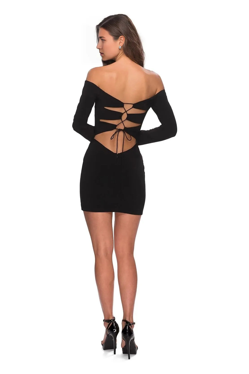 sweetheart Long Sleeves Sheath Tight Off the shoulder Short Prom Dress Hot Sale For Women