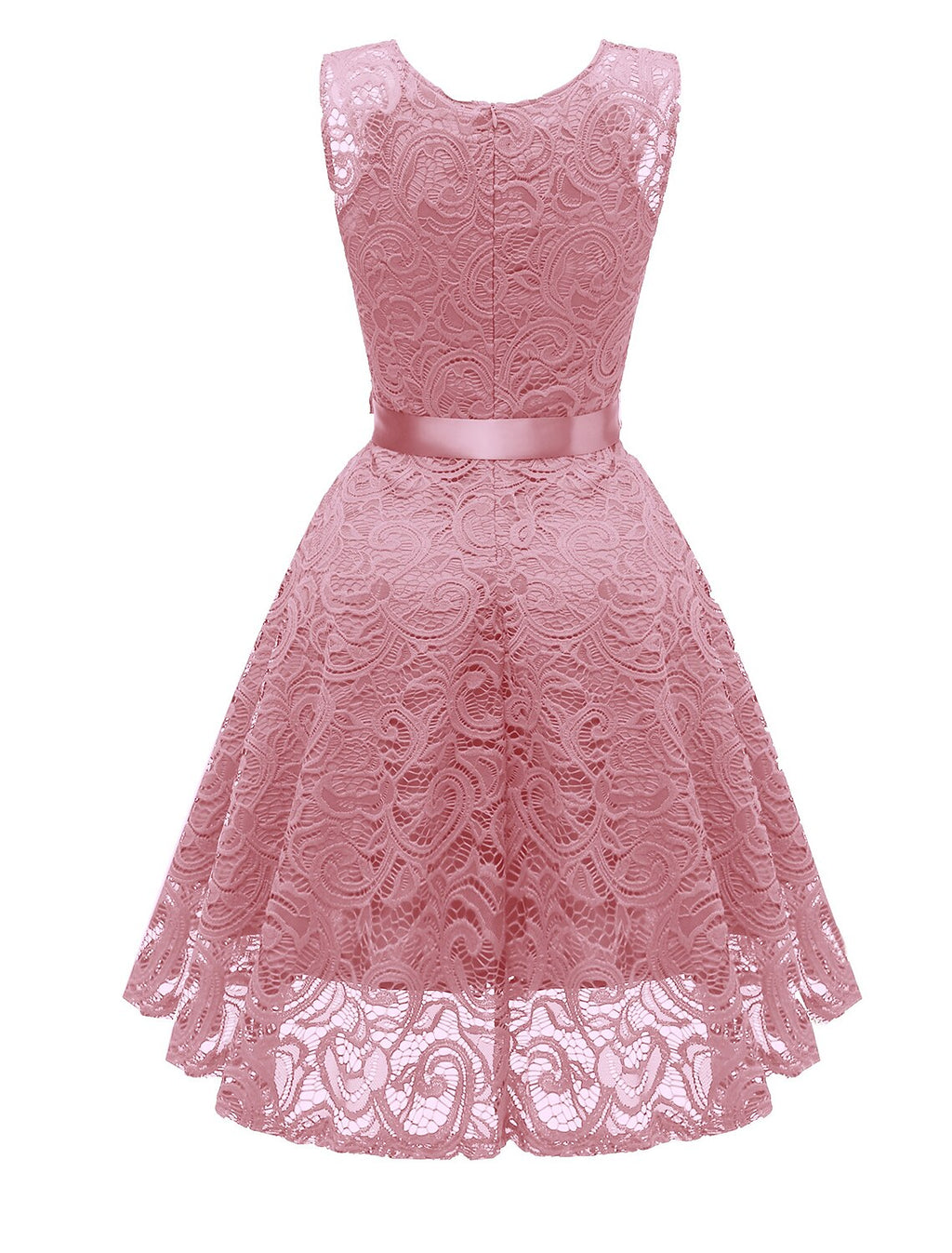 A-Line Cocktail Dresses Minimalist Dress Homecoming Graduation Short / Mini Sleeveless V Neck Lace with Bow(s) Pleats