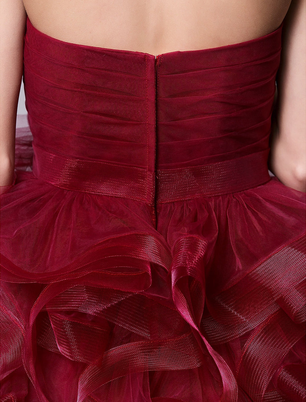 Ball Gown Hot Homecoming Cocktail Party Valentine's Day Dress Strapless Sleeveless Short / Mini Tulle with Ruched