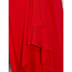 A-Line Celebrity Style Dress Formal Evening Military Ball Floor Length Sleeveless Plunging Neck Chiffon with Beading