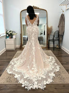 Straps Applique Mermaid Wedding Dresses With Detachable Skirt For Fairytale Bride With Elegance And Grace