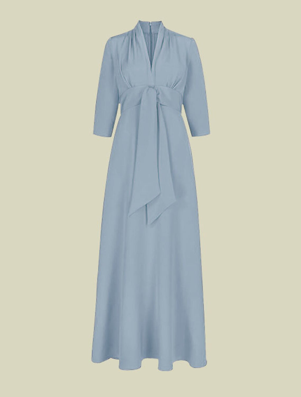 A-Line Mother of the Bride Dress Elegant V Neck Floor Length Charmeuse Sleeve with Ruching