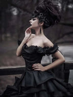 Engagement Wedding Dresses Ball Gown Sleeve Off Shoulder With Lace Ruched