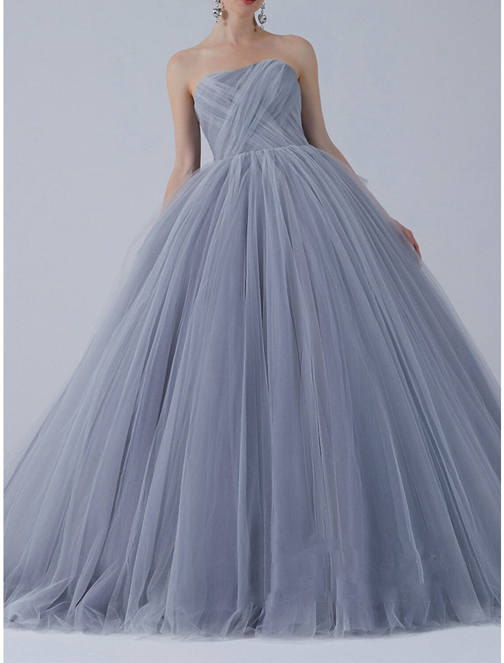 Ball Gown Prom Dresses Luxurious Dress Quinceanera Prom Sweep / Brush Train Short Sleeve Off Shoulder Organza with Bow(s) Pleats