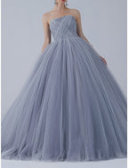 Ball Gown Prom Dresses Luxurious Dress Quinceanera Prom Sweep / Brush Train Short Sleeve Off Shoulder Organza with Bow(s) Pleats